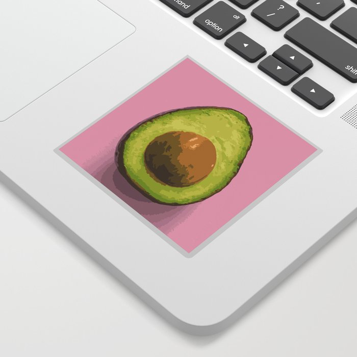 Avocado Paint by Numbers Sticker