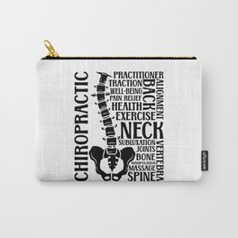 Chiropractic Spine Therapist Chiro Chiropractor Carry-All Pouch