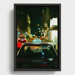 Taxi Dreams Framed Canvas