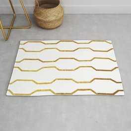 Gold Chain Area & Throw Rug