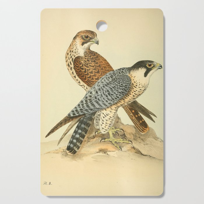 Peregrine Falcon by Henry Leonard Meyer, 1853 (benefitting The Nature Conservancy) Cutting Board