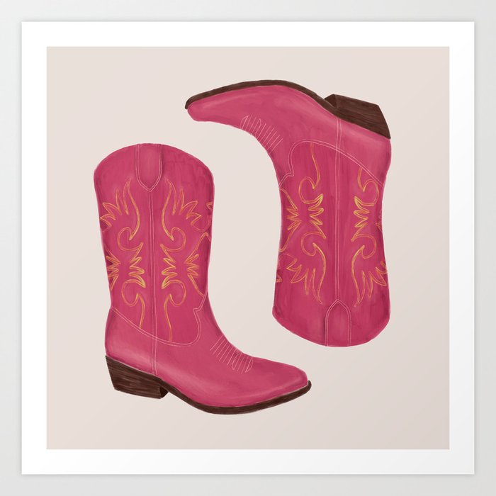 Pink outlet cowgirl boots