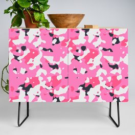 Pink Camouflage Credenza