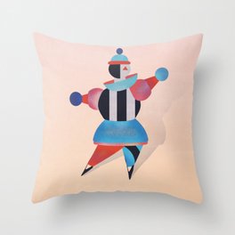 Bauhaus Ballet - Geometric Art  Throw Pillow