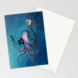 Underwater Love // octopus jellyfish Stationery Cards