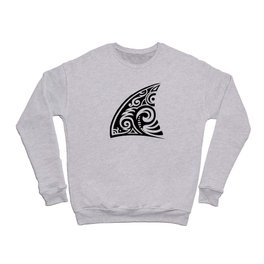 Tribal Art Shark Fin Crewneck Sweatshirt