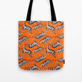 Tigers (Orange and White) Tote Bag