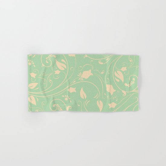 Vintage victorian flower pattern Hand & Bath Towel
