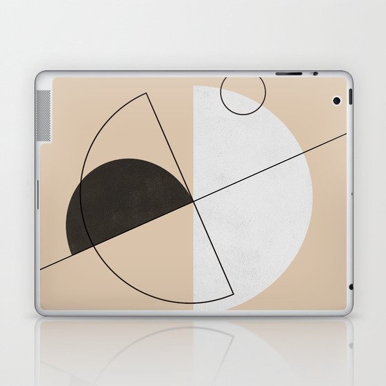 Abstraction_BAUHAUS_GEOMETRIC_CIRCLE_CYCLE_LOVE_POP_ART_0606A Laptop & iPad Skin