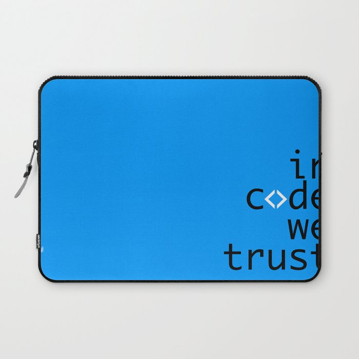 In Code We Trust - Developer Laptop Sleeve