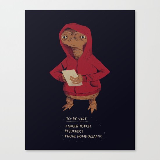 E.T. to-do-list Canvas Print