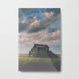 Whiskey Shots Metal Print | Anniebailey, Countryside, Fields, Rustic, Oldhouse, Hdr, Rural, Southdakota, Color, Clouds 