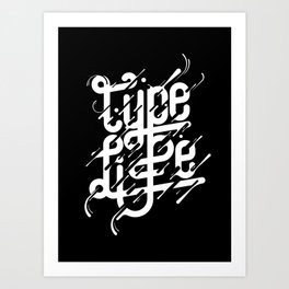 Type Life Art Print