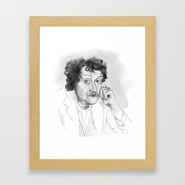 Kurt Vonnegut portrait Framed Art Print