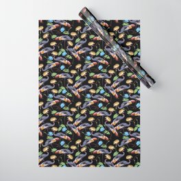 Grey crowned crane Wrapping Paper