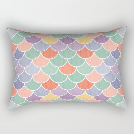 Watercolor Lovely Pattern VVXVIV Rectangular Pillow