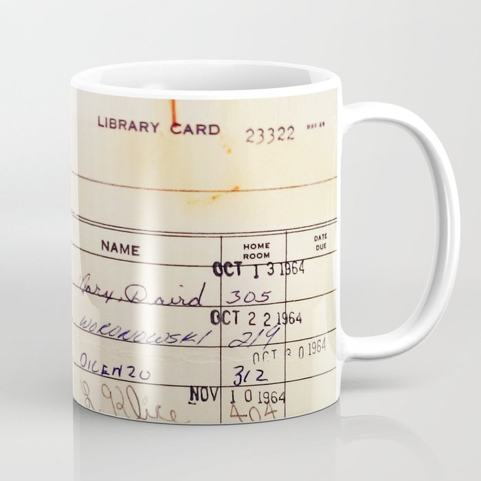 Library Card 23322 Coffee Mug
