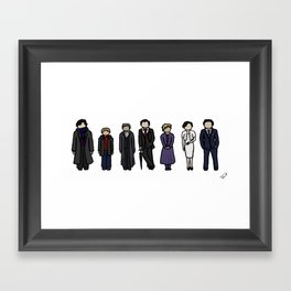 Characters of Sherlock Framed Art Print