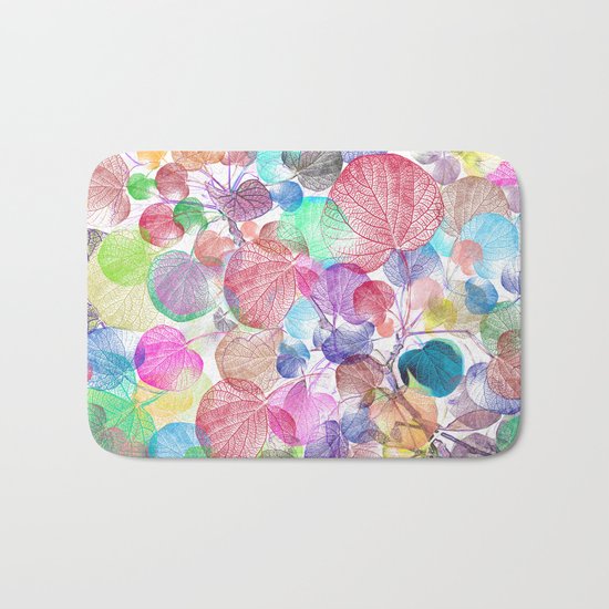 Leaf mosaic(28) Bath Mat