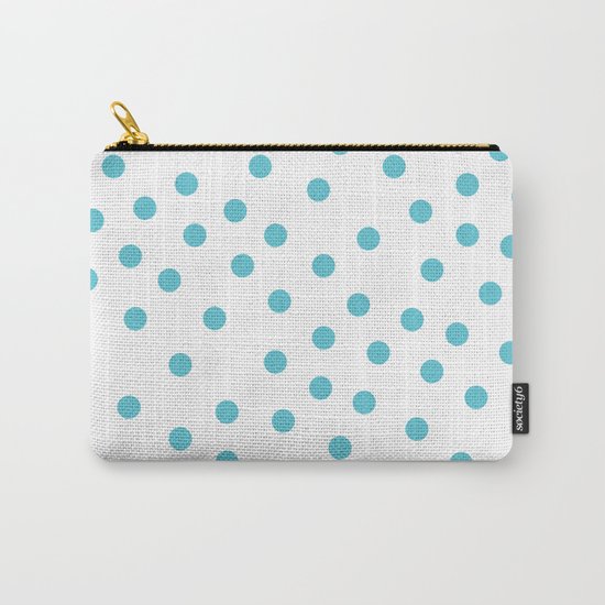 Simply Dots in Seaside Blue Carry-All Pouch