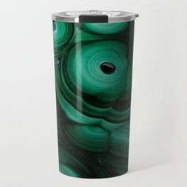 Curls and patterns of malachite Travel Mug