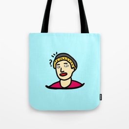 young yellow hair man Tote Bag