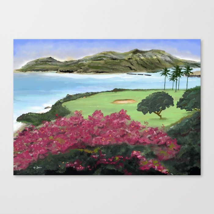 Kalapaki Bay, Kauai Hawaii  Canvas Print
