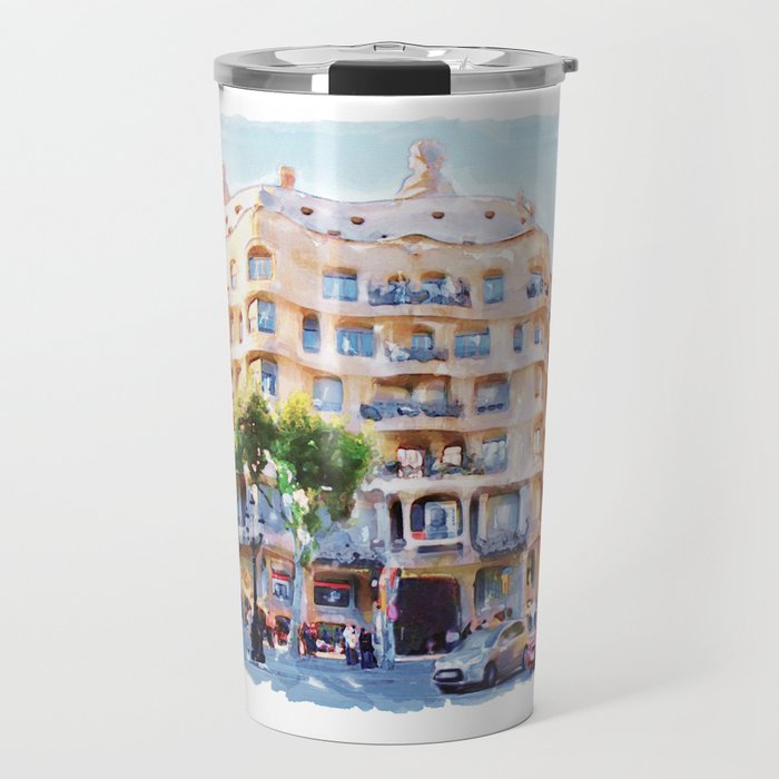 La Pedrera Barcelona Travel Mug