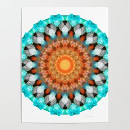 Colorful Bright Mandala Art - Tribal Wisdom Poster