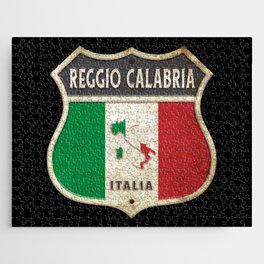 Reggio Calabria Italy coat of arms flags design Jigsaw Puzzle