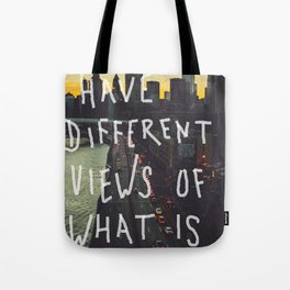 Different Views Tote Bag