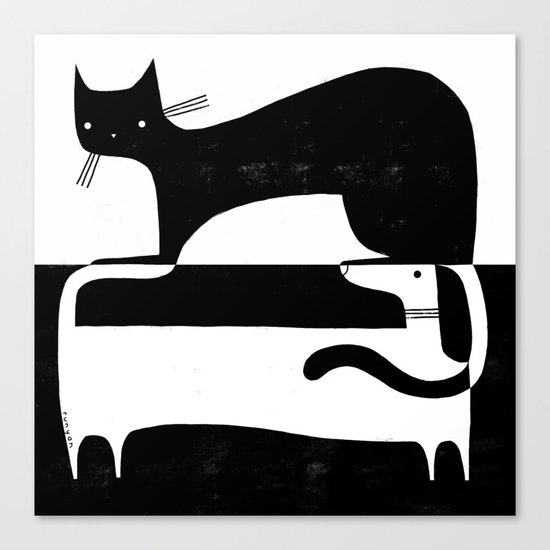 BLACK & WHITE 2 Canvas Print