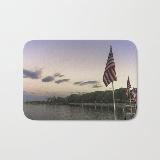 Boulevard summer sundown Bath Mat