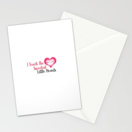 I Teach the sweetest hearts rainbow teacher valentines logo design Pullover Hoodie Sticker Stationery Card