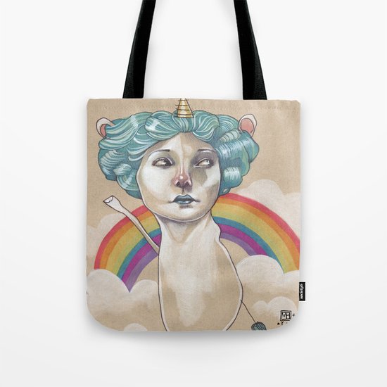 RAINBOW UNICORN Tote Bag