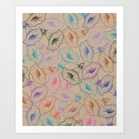 floral pattern 1 Art Print