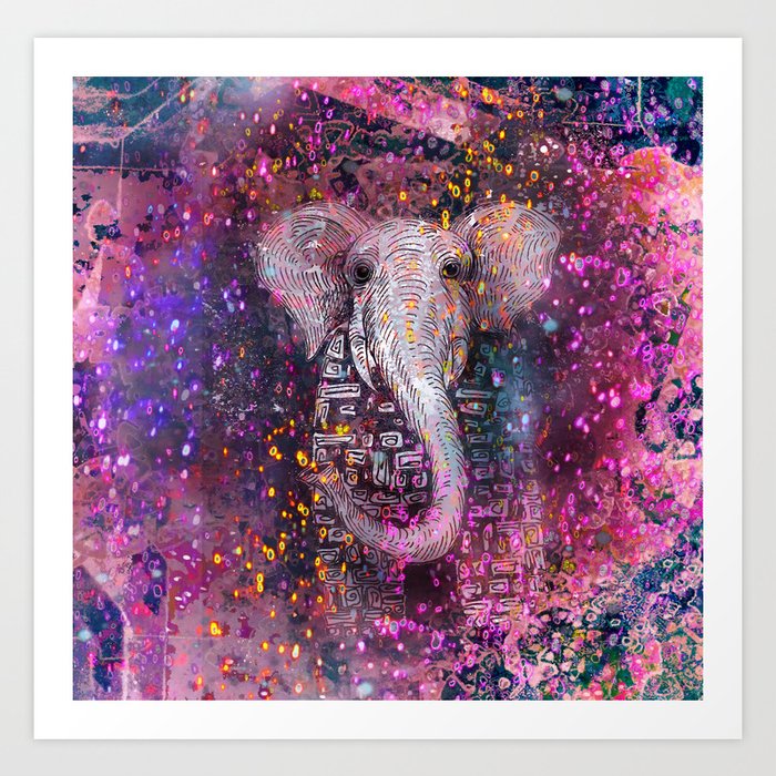 Elephant Magic Art Print