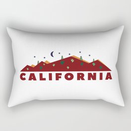 California Desert Outline Rectangular Pillow