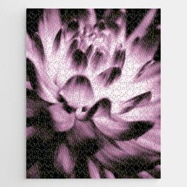 Soft Pink Dynamic Dahlia Jigsaw Puzzle