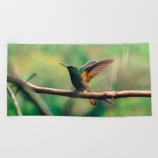 Hummingbird Beach Towel