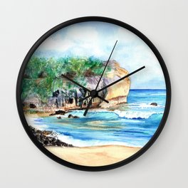 Shipwreck's Beach 4 Wall Clock