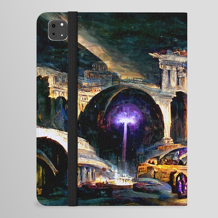Ancient Rome at Night in the year 2403AD iPad Folio Case