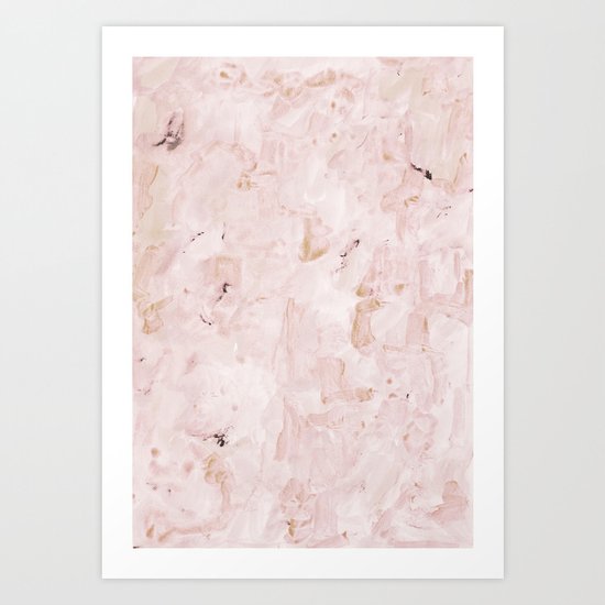 abstract-soft pink Art Print