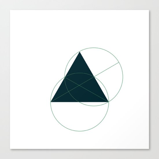 #362 Hidden truths – Geometry Daily Canvas Print