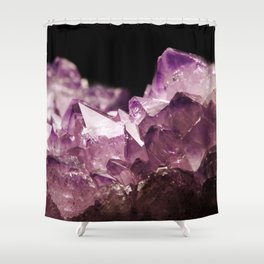 Amethyst Quartz Shower Curtain