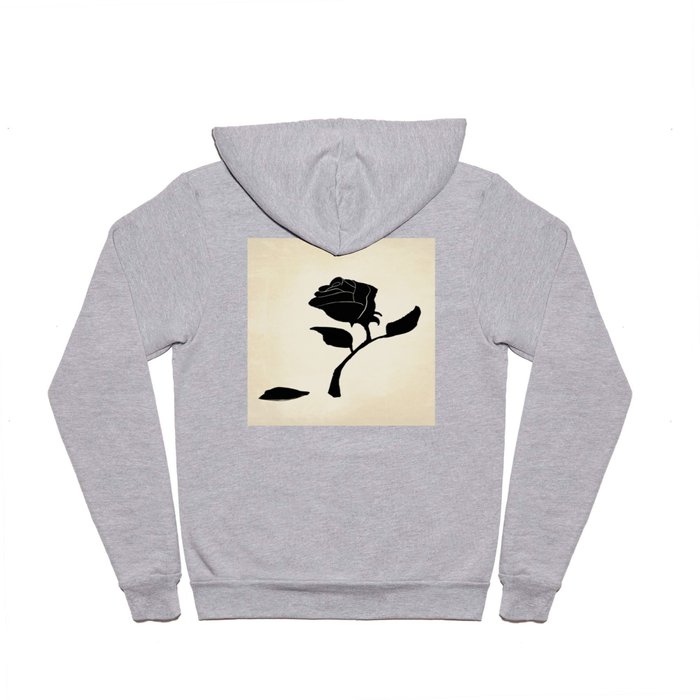 Silhouetted Rose Hoody