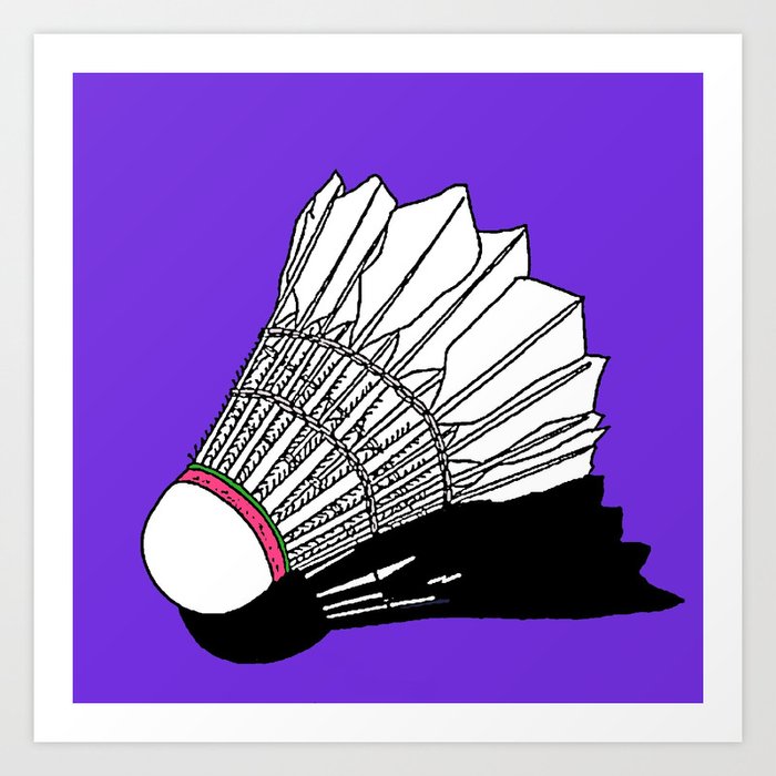 shuttlecock Art Print by minggg0419 Society6