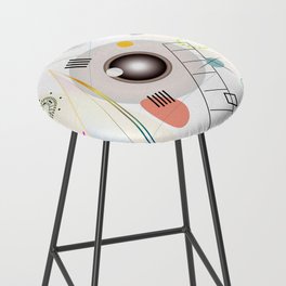 Abstract Geometric Composition Bar Stool