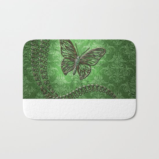 Decorative butterfly Bath Mat