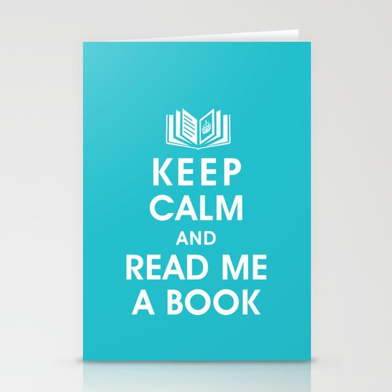 Keep Calm and Read Me A Book Stationery Cards